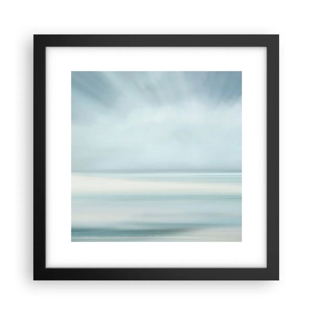 Plakat i sort ramme - Fred hele vejen til horisonten - 30x30 cm