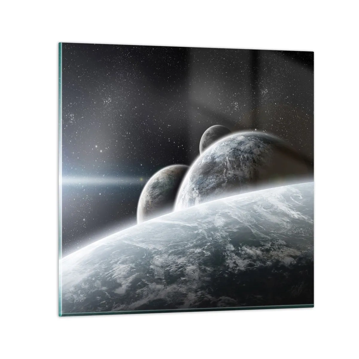 Billede på glas - Sfærernes kosmiske musik - 60x60 cm