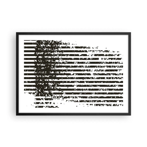 Plakat i sort ramme - Rytme og støj - 70x50 cm