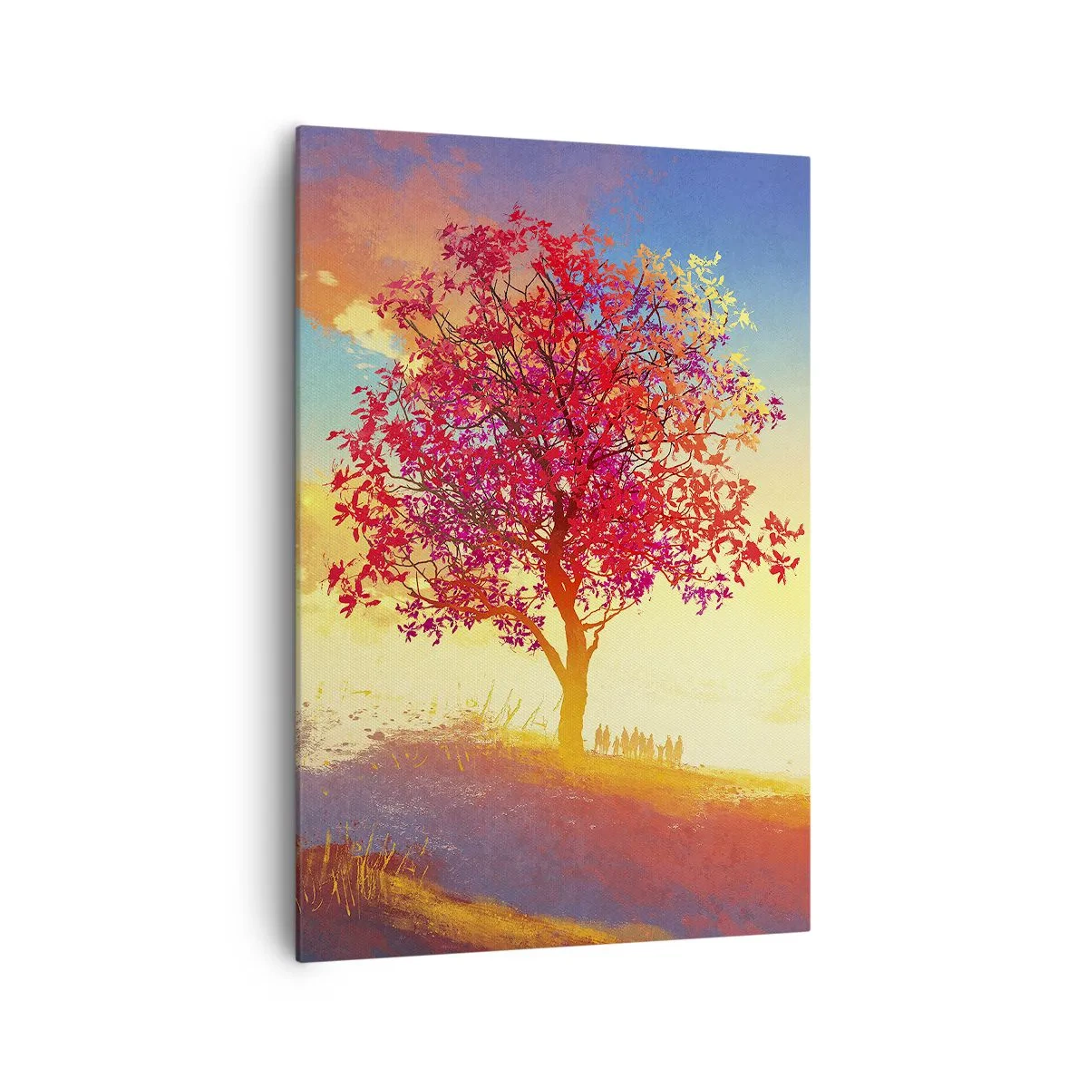 Lærredstryk - Billede på lærred - Pilgrim på bestemmelsesstedet - 70x100 cm