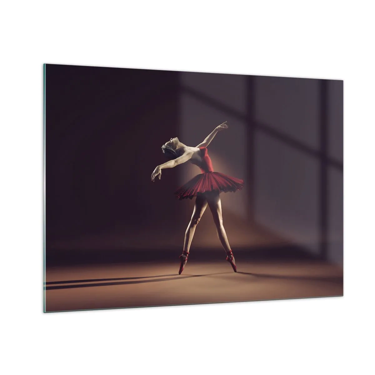 Billede på glas - Prima ballerina - 100x70 cm