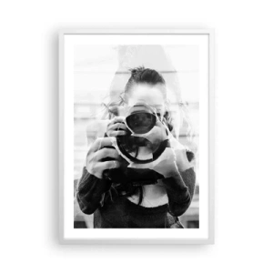 Plakat i hvid ramme - Skaber og materiale - 50x70 cm