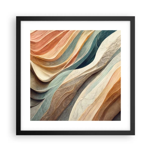 Plakat i sort ramme - Øjeblikke før forandring - 40x40 cm