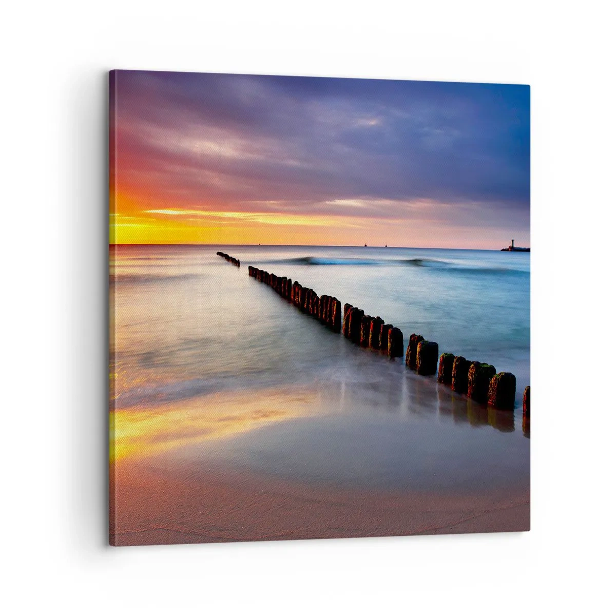 Lærredstryk - Billede på lærred - Lyt til stilheden - 60x60 cm