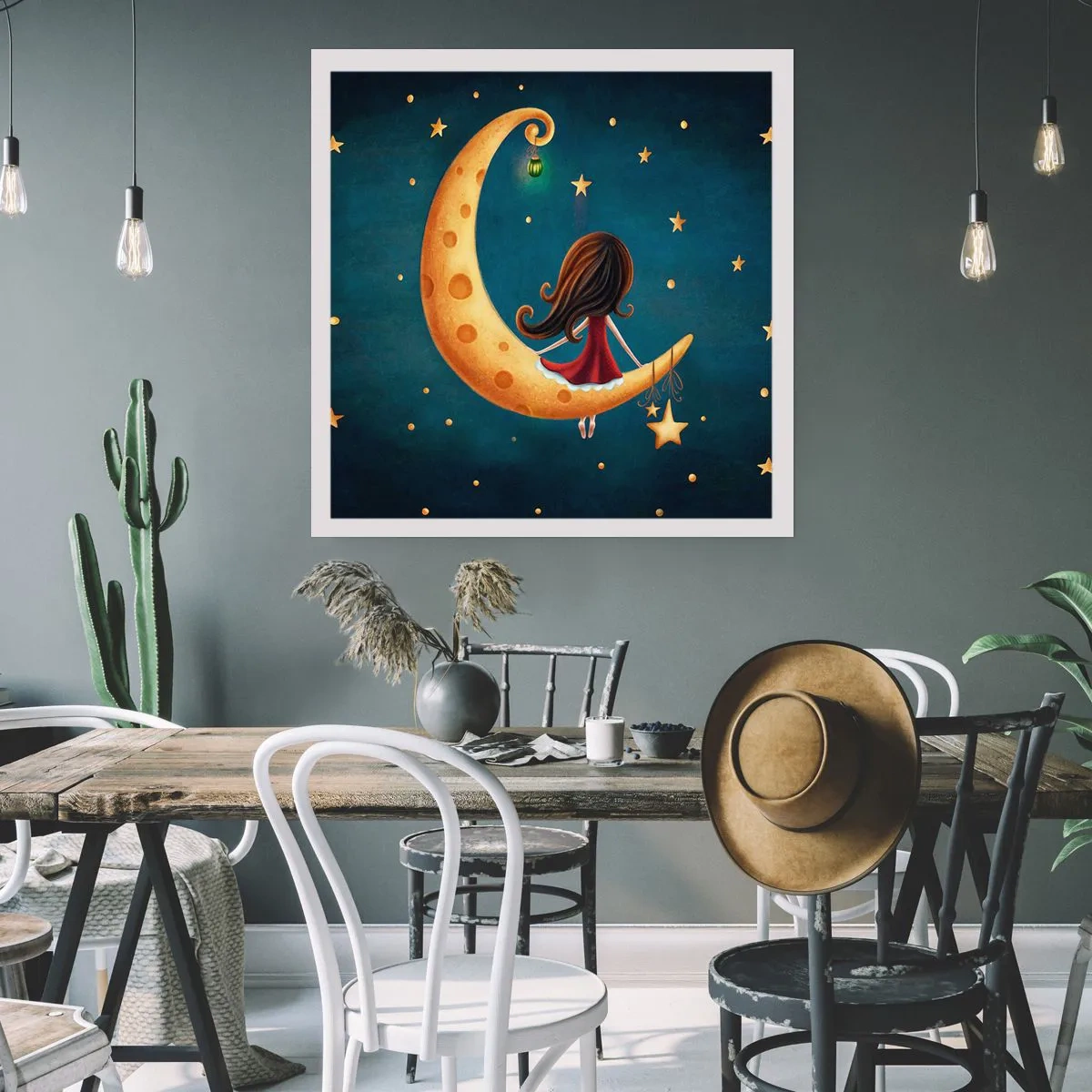 Plakat - Der var engang... - 50x50 cm