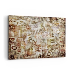 Lærredstryk - Billede på lærred - Jeg forener snakkehovederne - 120x80 cm