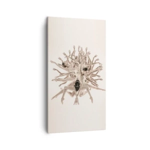 Lærredstryk - Billede på lærred - Blomstrende i dans - 45x80 cm