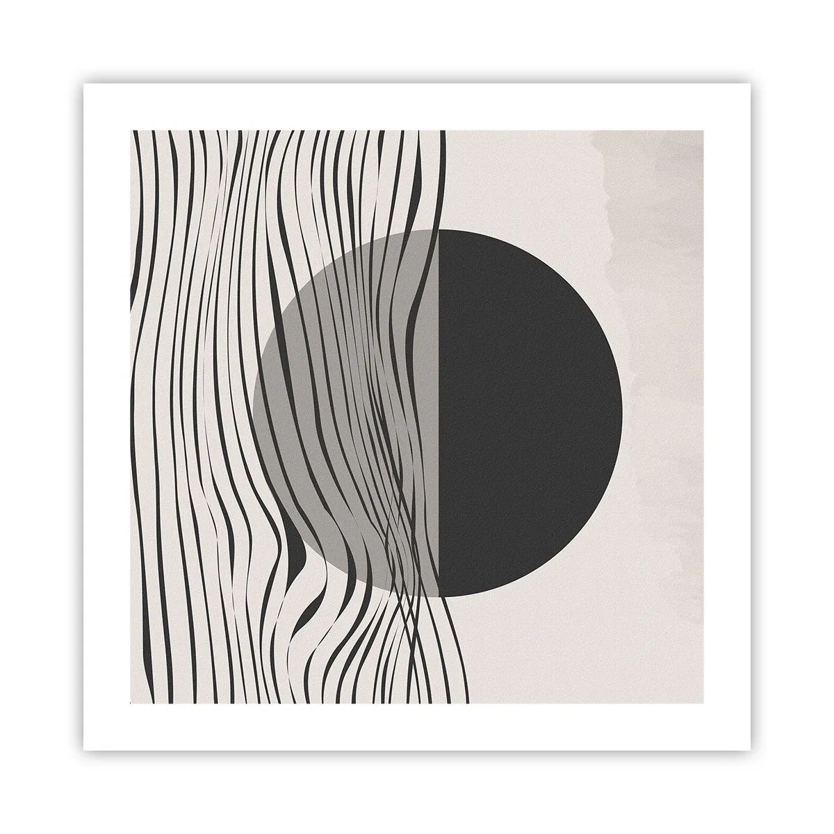 Plakat - Halvkomposition - 50x50 cm