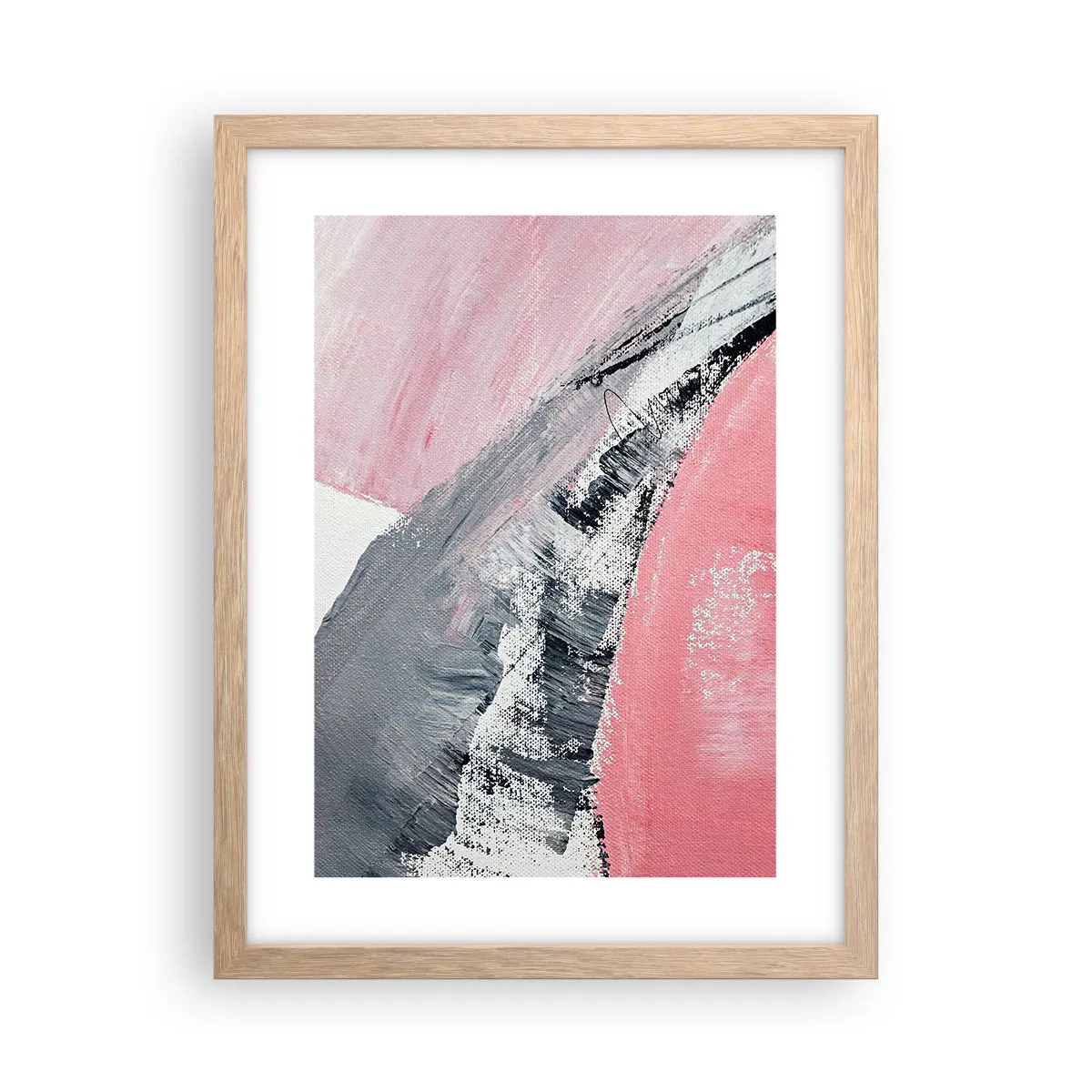 Plakat i ramme af lyst egetræ - Matchende sammensætning - 30x40 cm