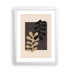 Plakat i hvid ramme - Fravær og supplement - 30x40 cm