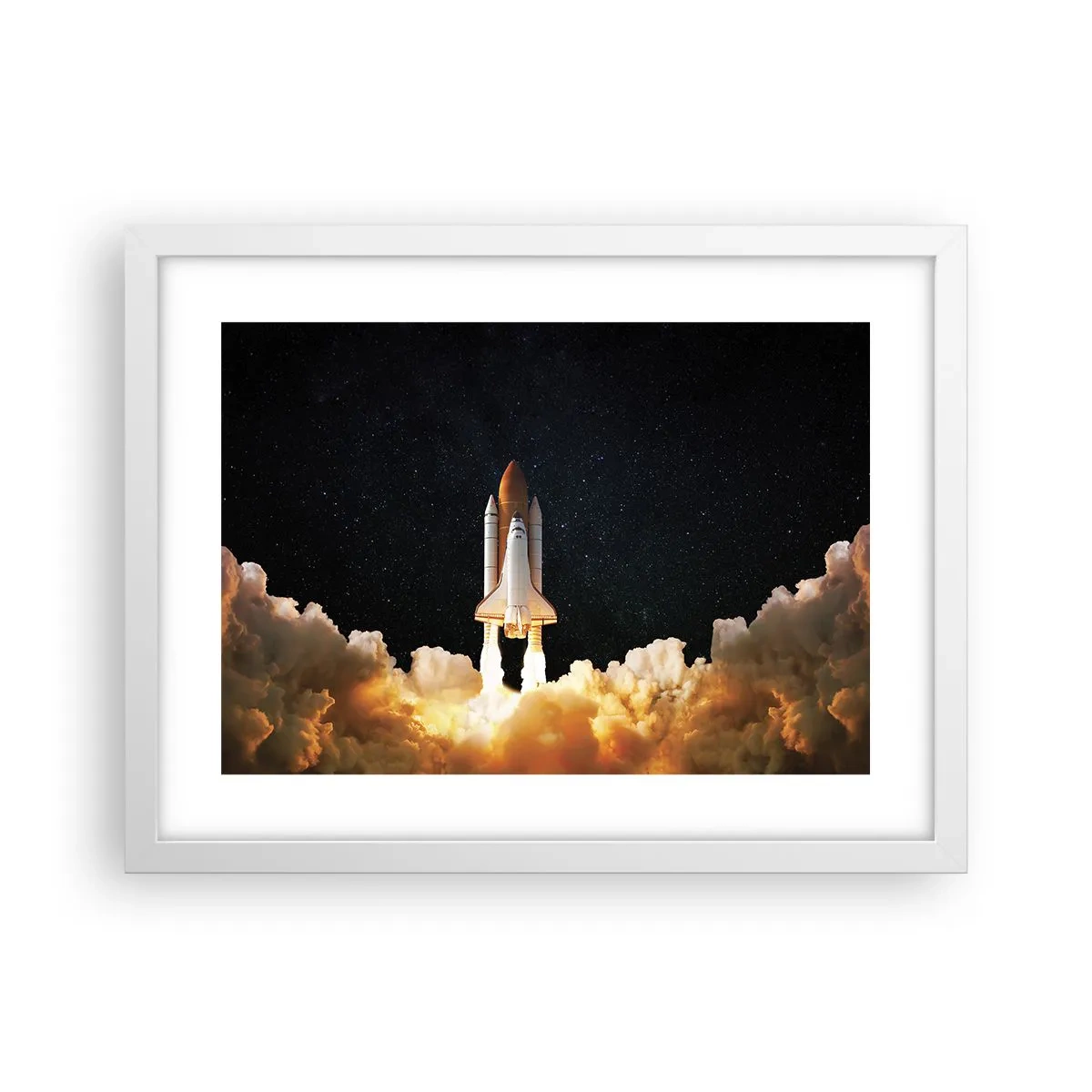 Plakat i hvid ramme - Ad astra! - 40x30 cm