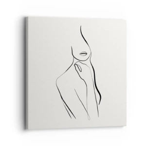 Lærredstryk - Billede på lærred - Bølge af melankoli - 30x30 cm