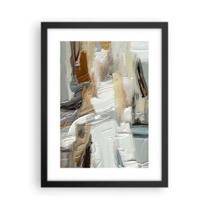 Plakat i sort ramme - Farverige lagdelinger - 30x40 cm