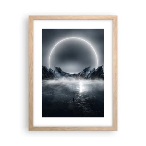 Plakat i ramme af lyst egetræ - En finale på en historie - 30x40 cm