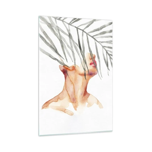 Billede på glas - Mærk pulsen i troperne - 80x120 cm