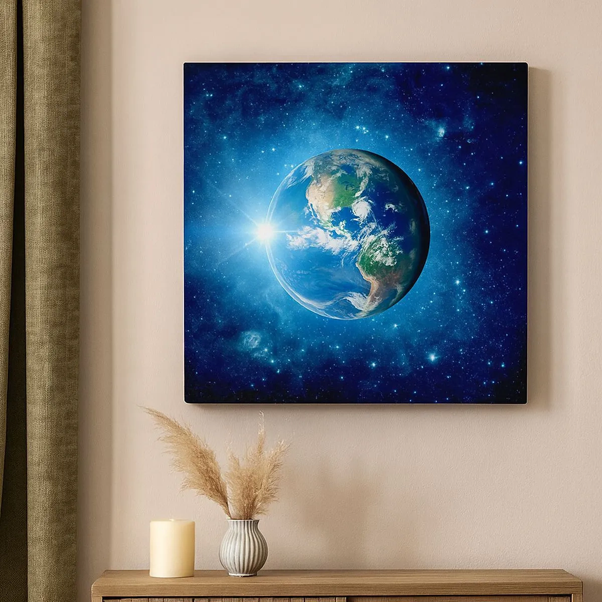 Lærredstryk - Billede på lærred - Vi er i himlen - 30x30 cm