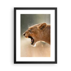 Plakat i sort ramme - Prøv ikke at lytte - 30x40 cm