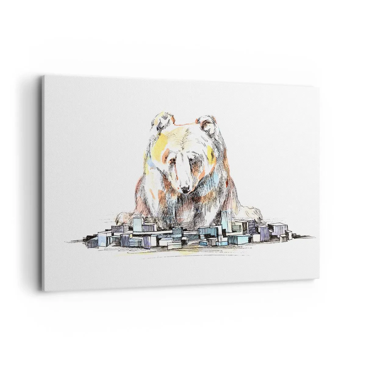 Lærredstryk - Billede på lærred - Hvordan kan man leve på den måde? - 120x80 cm