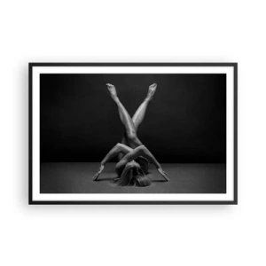 Plakat i sort ramme - Nøgenhedens geometri - 91x61 cm