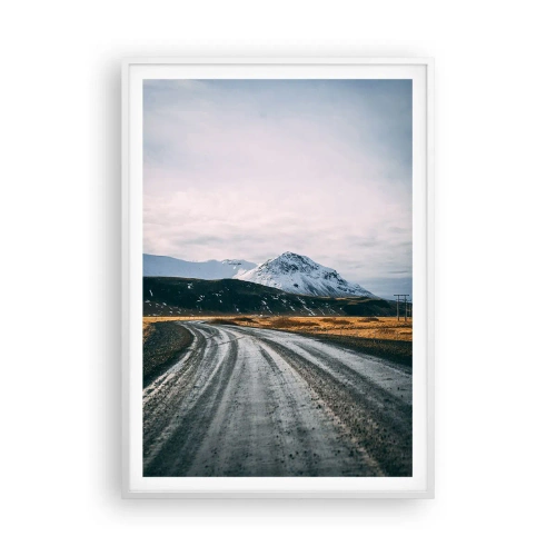 Plakat i hvid ramme - I en islandsk atmosfære - 70x100 cm