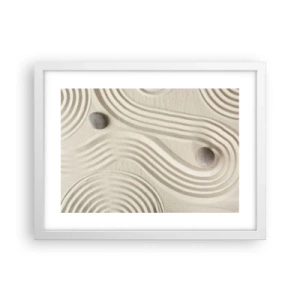 Plakat i hvid ramme - Et strejf af varme - 40x30 cm