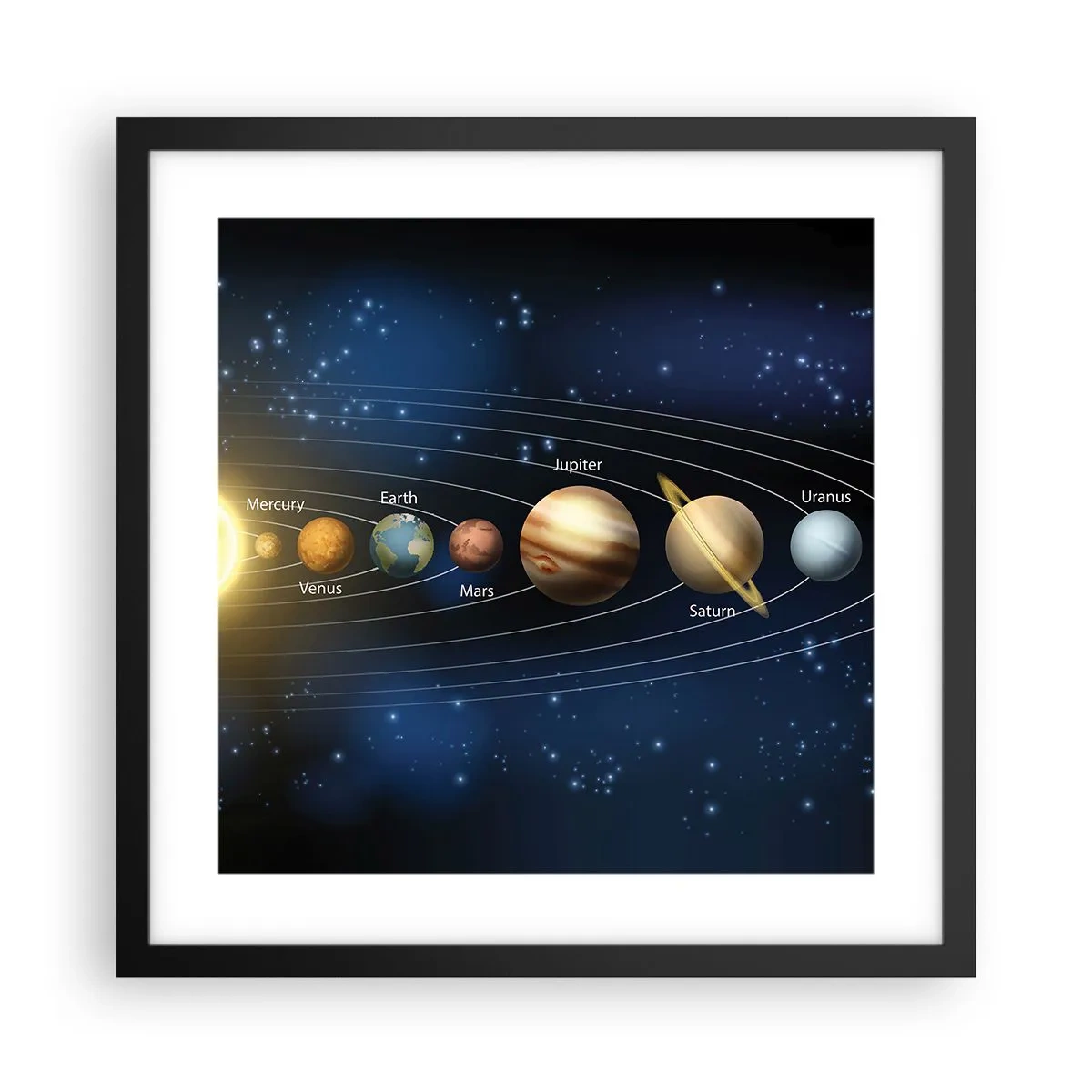 Plakat i sort ramme - En ud af ti - 40x40 cm