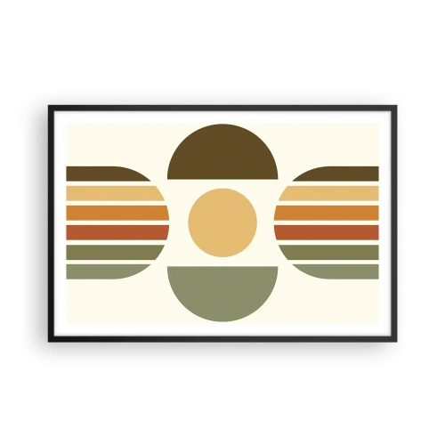 Plakat i sort ramme - I jordfarver - 91x61 cm