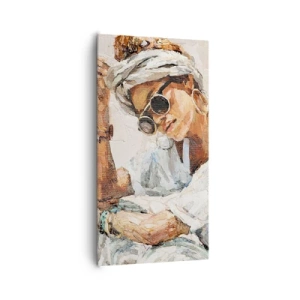 Lærredstryk - Billede på lærred - Portræt i fuldt sollys - 65x120 cm