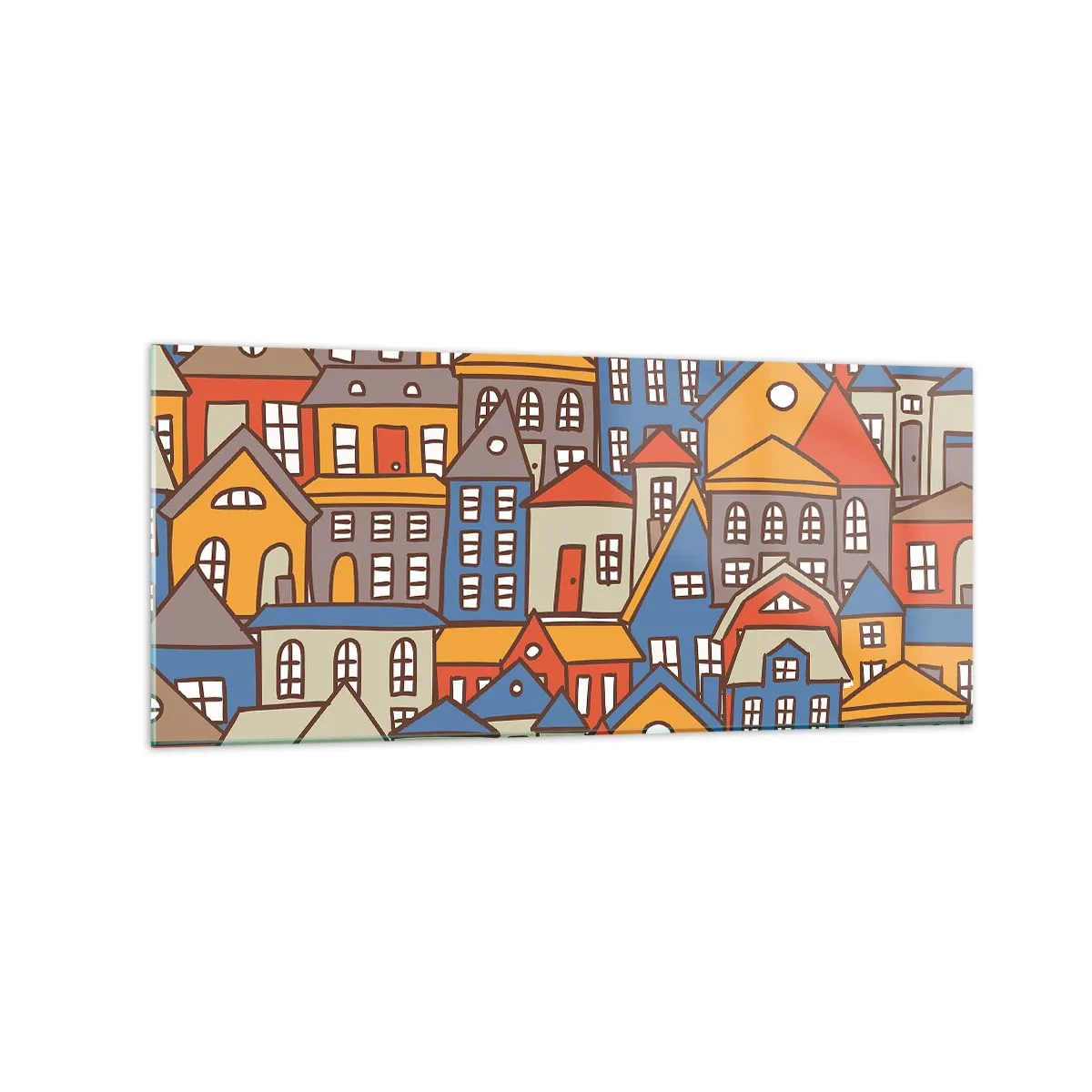 Billede på glas - Bag huset - 120x50 cm
