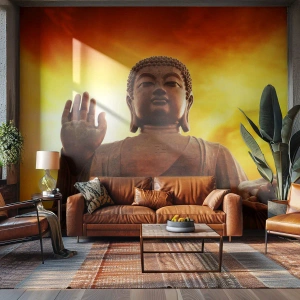 Fototapet Premium Sand - Fred i verden - Buddha, Religion, Stykke - 100x70 cm