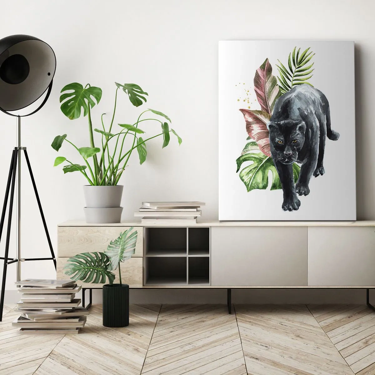 Lærredstryk - Billede på lærred - Vild i hjertet - 55x100 cm