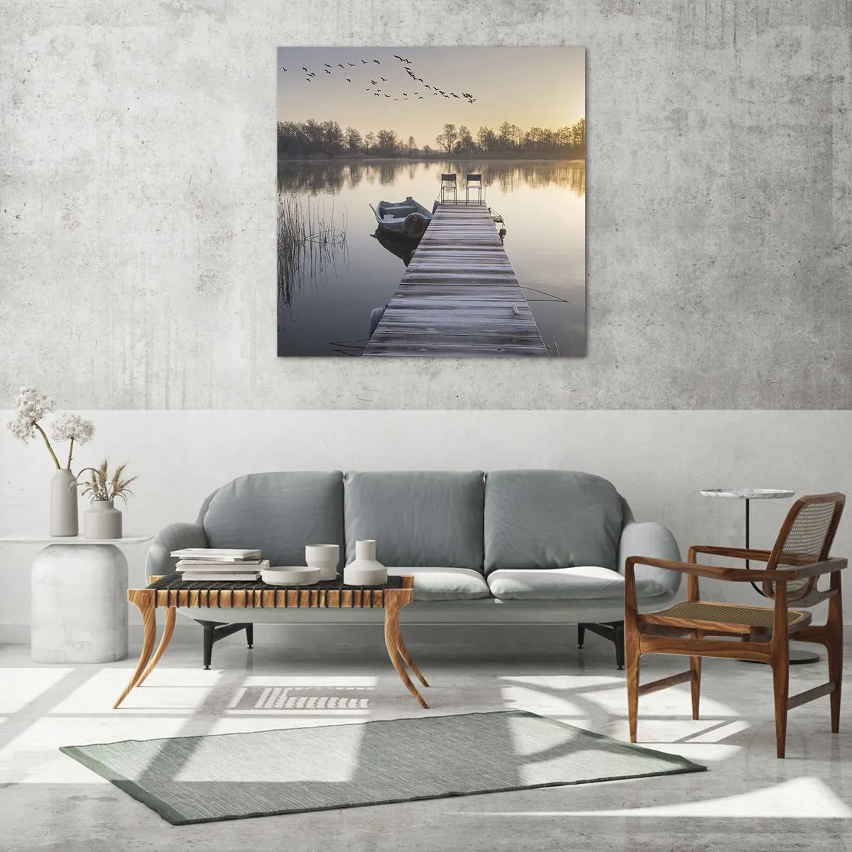 Billede på glas - Jeg kommer tilbage om et stykke tid - 40x40 cm