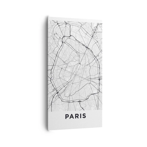 Lærredstryk - Billede på lærred - Paris' blomst - 65x120 cm