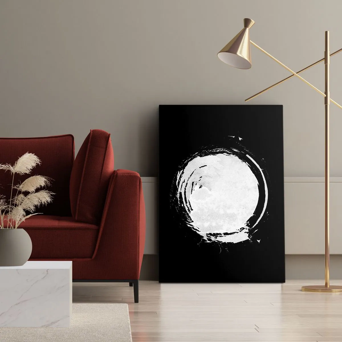 Lærredstryk - Billede på lærred - Den gode vej ud - 50x70 cm