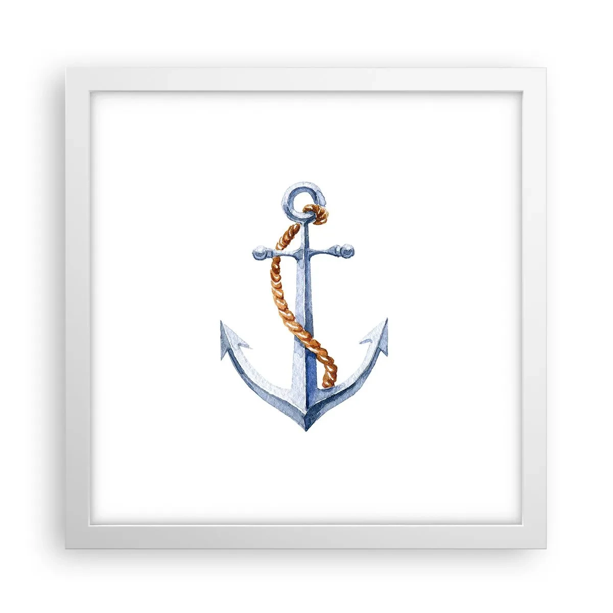 Plakat i hvid ramme - Ahoj eventyr! - 30x30 cm