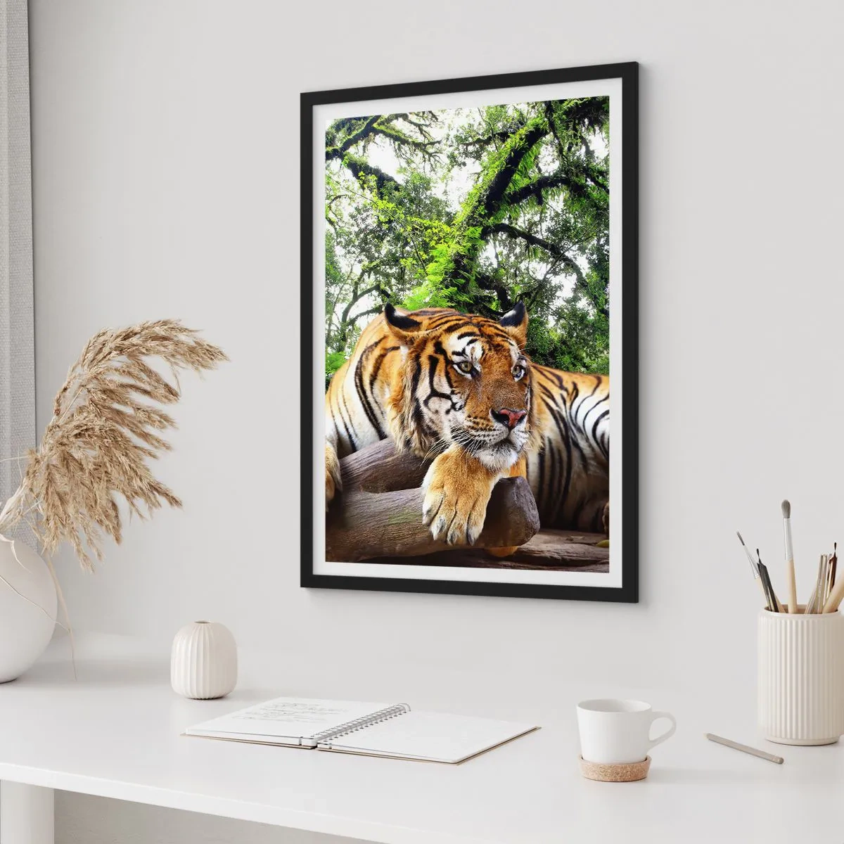 Plakat i sort ramme - Med venlig hilsen - 40x50 cm