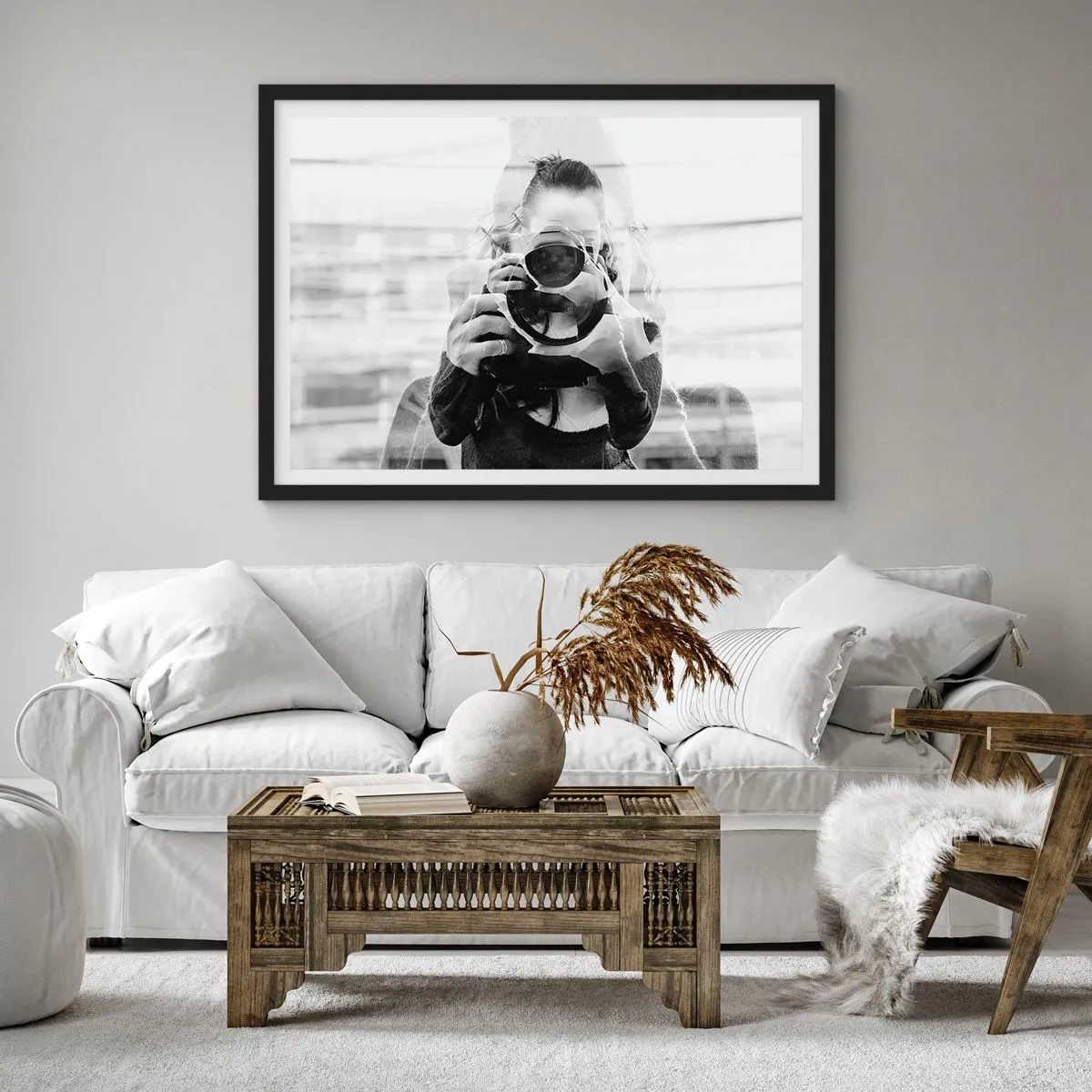 Plakat i sort ramme - Skaber og materiale - 70x50 cm