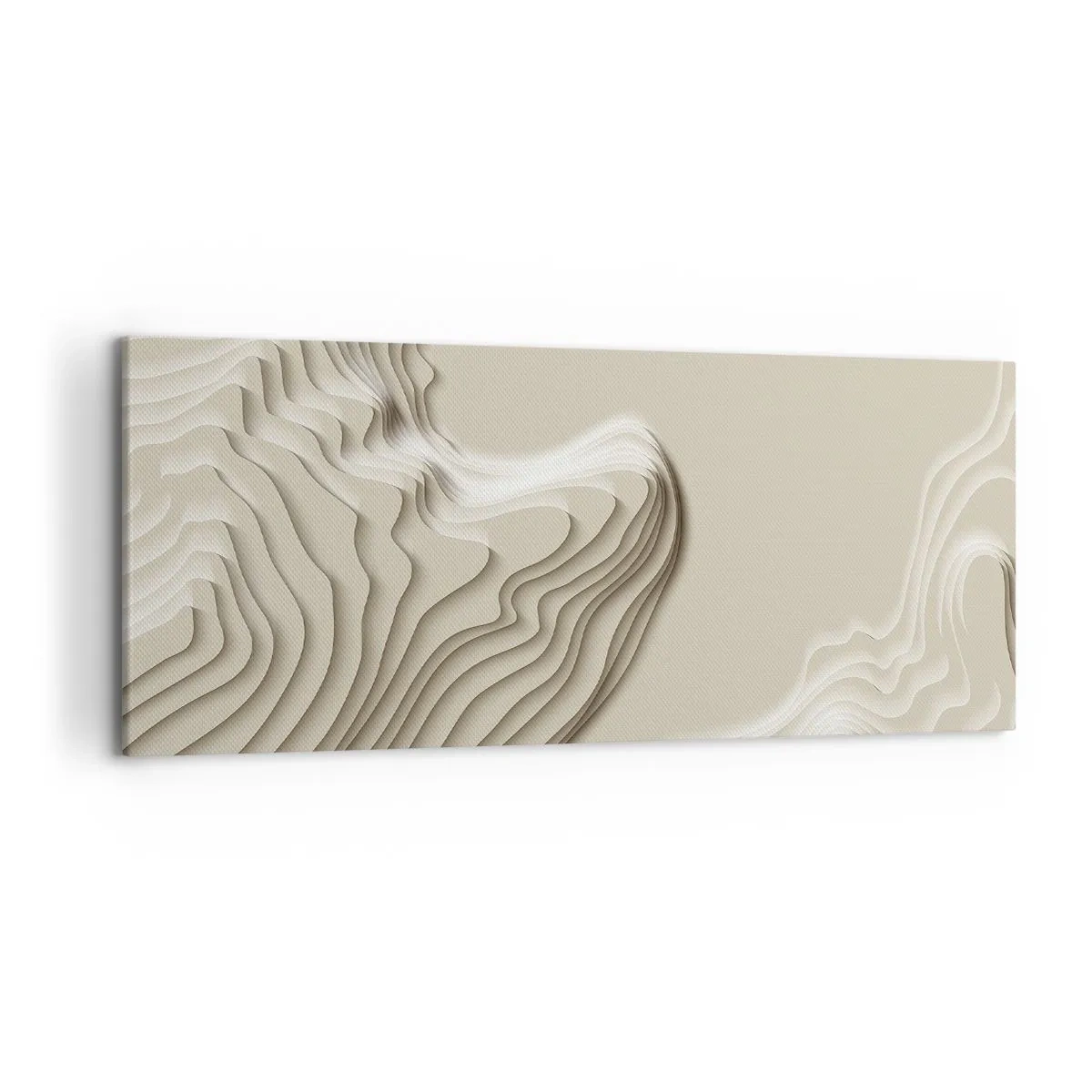 Lærredstryk - Billede på lærred - Kunstens topografi - 120x50 cm