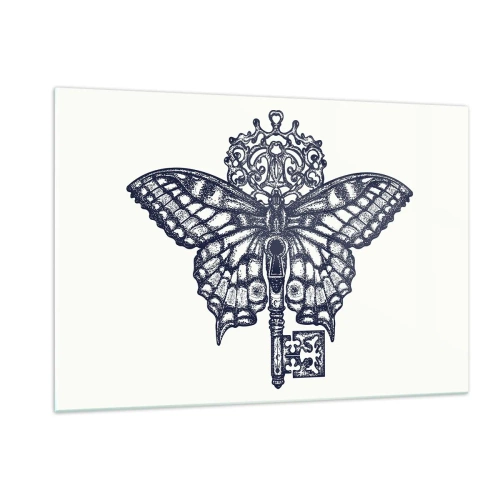 Billede på glas - Alle hjertets hemmeligheder - 120x80 cm