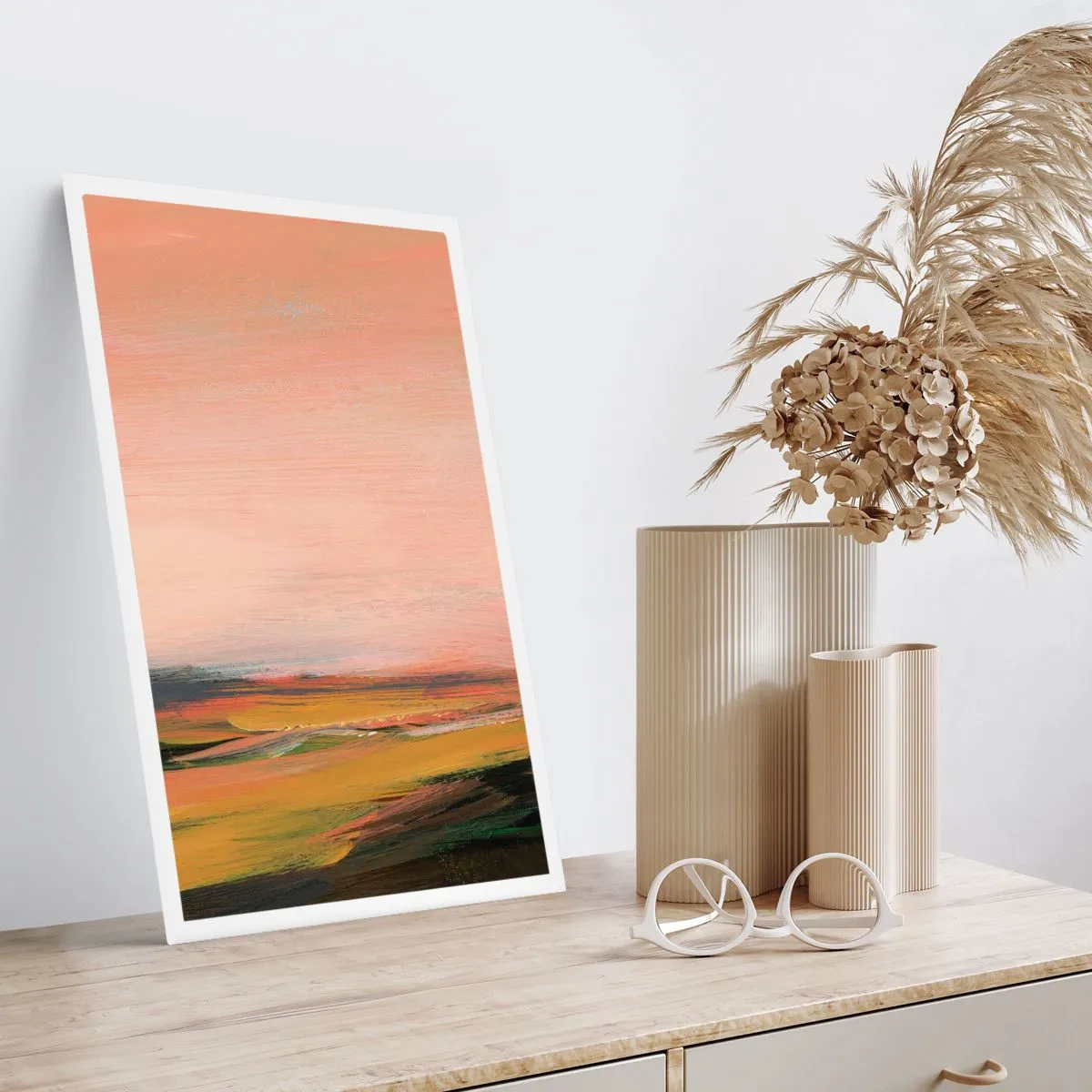 Plakat - I lyserøde toner - 30x40 cm