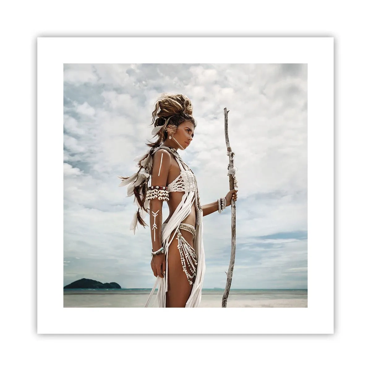 Plakat - Dronning af troperne - 40x40 cm