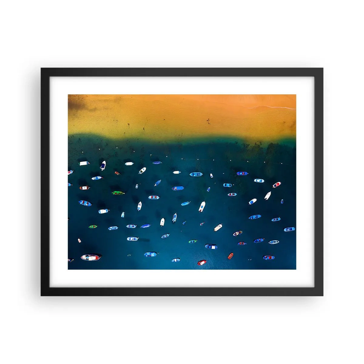Plakat i sort ramme - En ferieleg - 50x40 cm