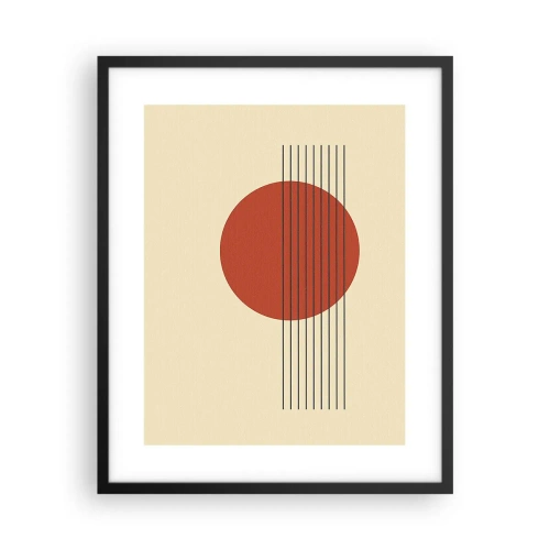 Plakat i sort ramme - Og så videre - 40x50 cm