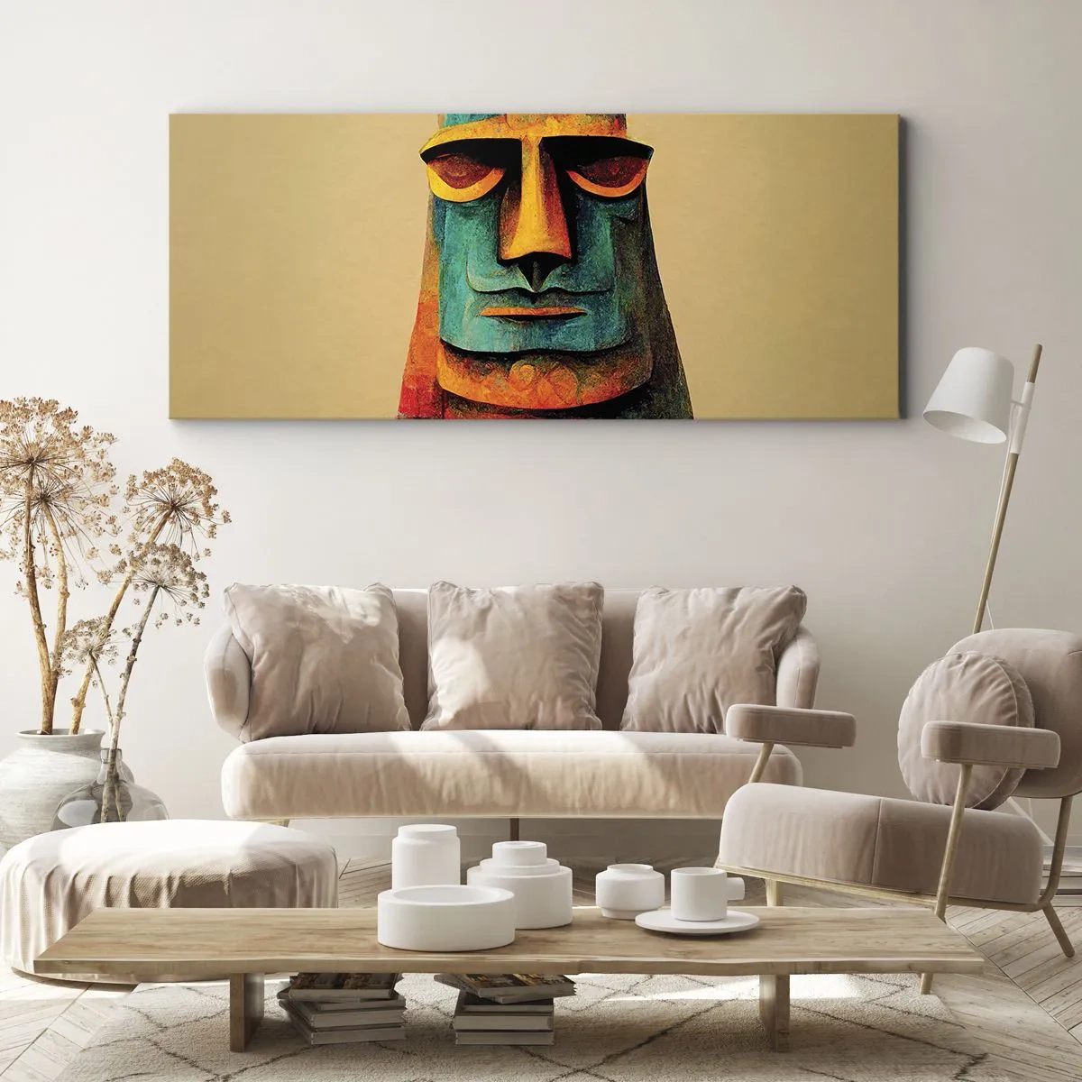 Lærredstryk - Billede på lærred - Statuarisk, men alligevel sympatisk - 100x40 cm