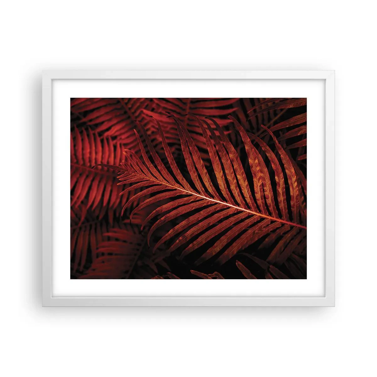 Plakat i hvid ramme - Livets varme - 50x40 cm