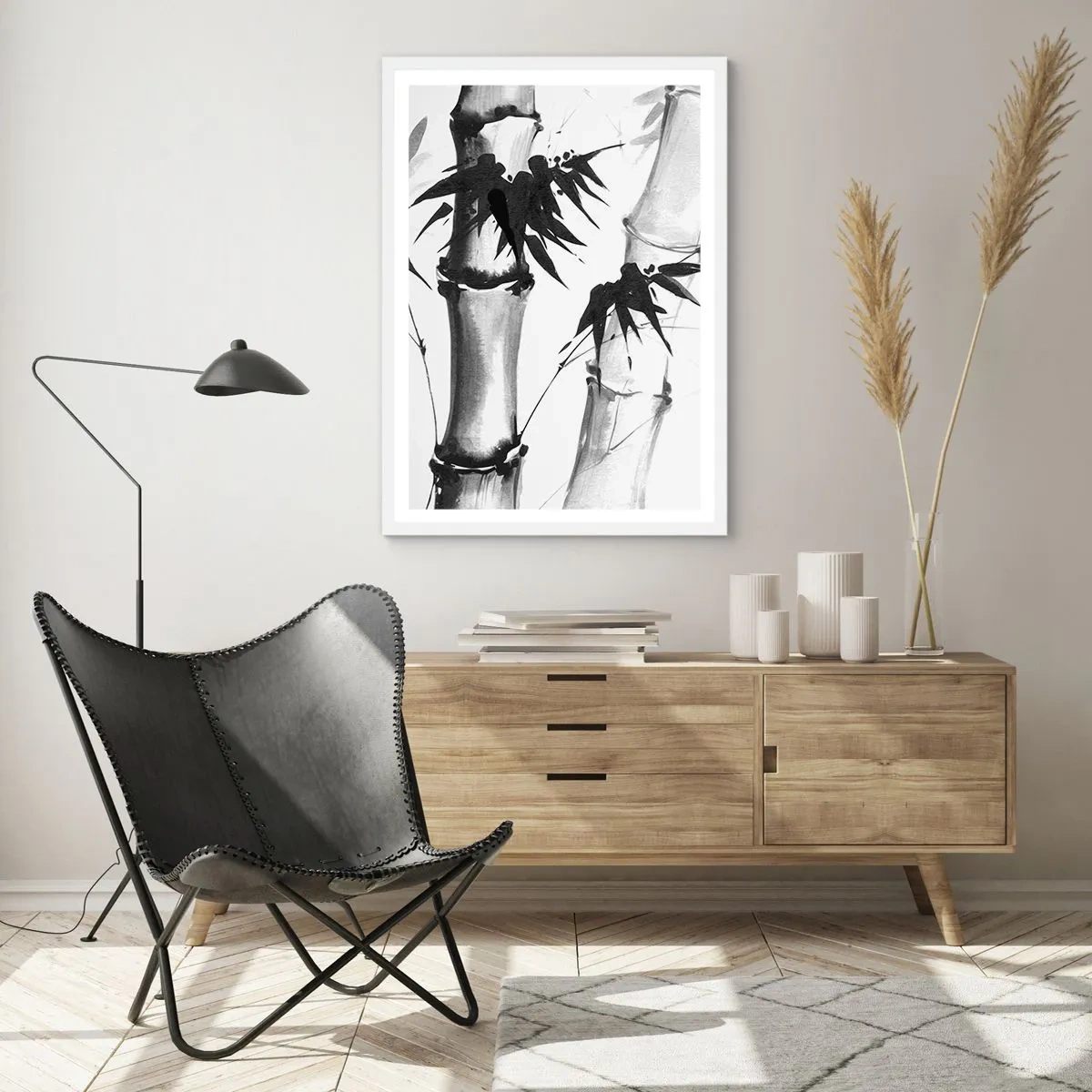 Plakat i hvid ramme - Nærbillede af Orienten - 30x40 cm