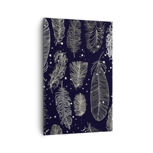 Lærredstryk - Billede på lærred - Fjerede blonder - 80x120 cm