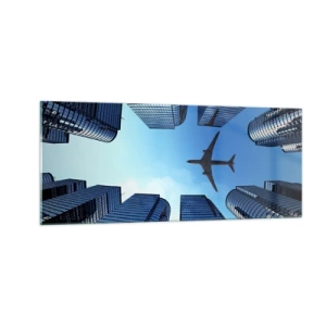 Billede på glas - Udsigt fra glasslugten - 100x40 cm