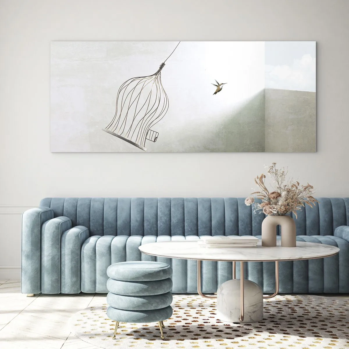 Billede på glas - I sit elementet - 90x30 cm