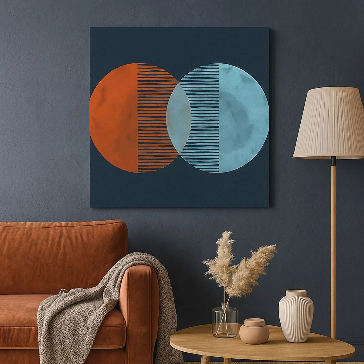 Lærredstryk - Billede på lærred - Astronomisk fantasi - 30x30 cm